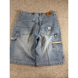 Vintage Pepe Jeans Jorts Shorts Mens 38 Blue Carpenter Baggy Relaxed Fit Y2K